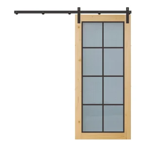 8 Glass Sliding Barn Door