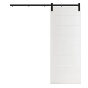 Minimalist Groove Sliding Barn Door