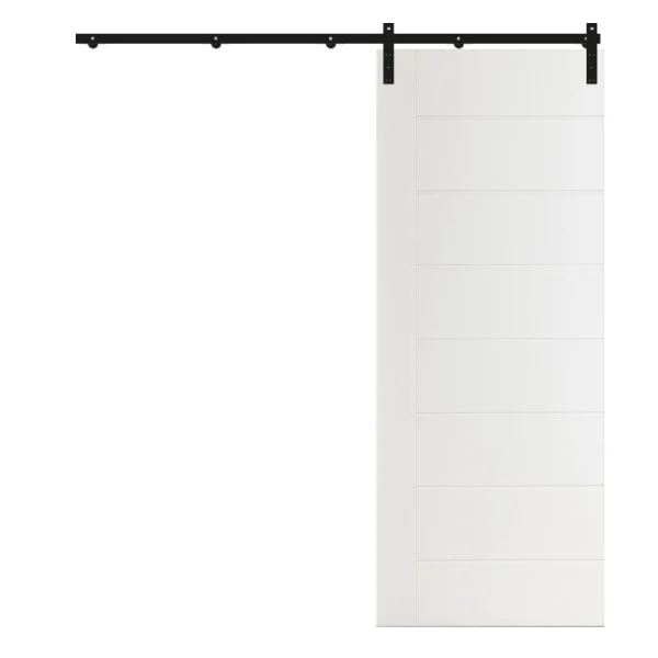 Minimalist Groove Sliding Barn Door