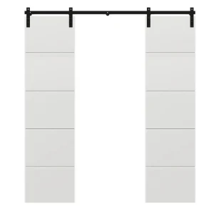 double horizontal sliding barn door