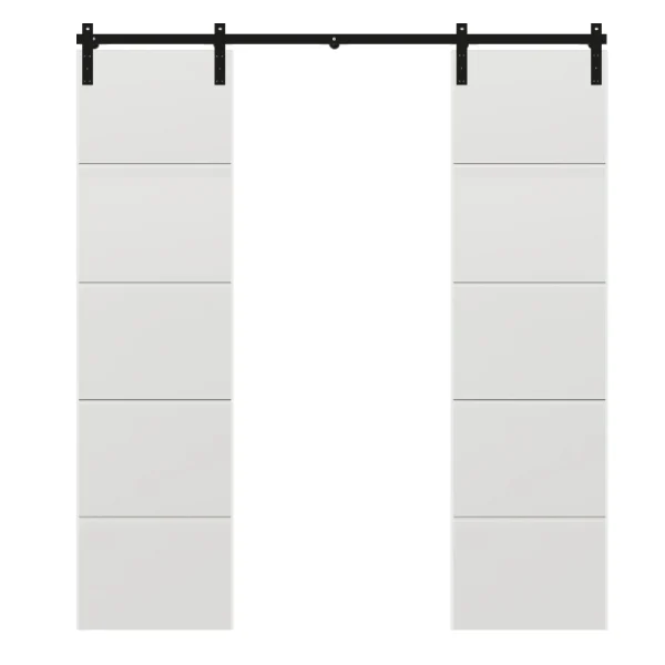 double horizontal sliding barn door