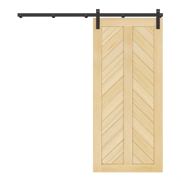 herringbone sliding barn door