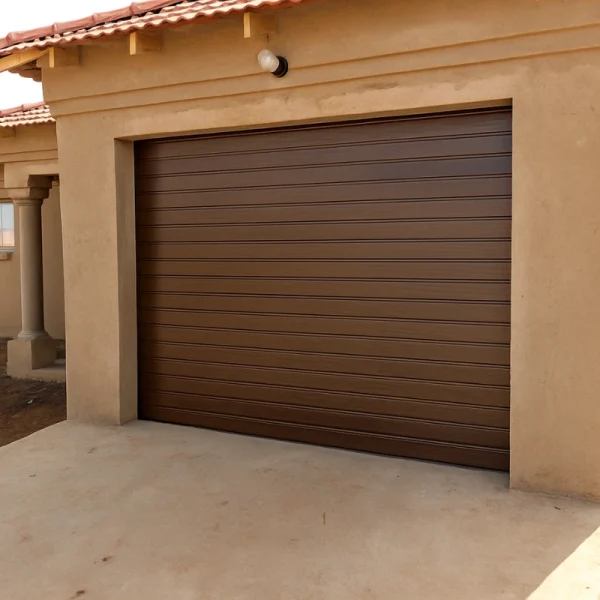 Bronze Slat Garage Door