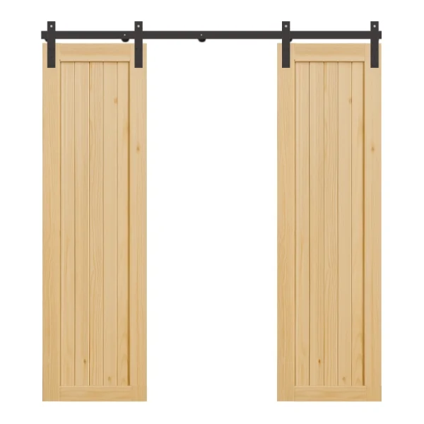 Double Vertical Sliding Barn Door